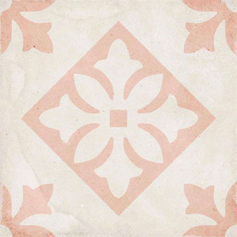 ART NOUVEAU - PADUA PINK - Carrelage 20x20 cm aspect carreaux de ciment vieilli rose