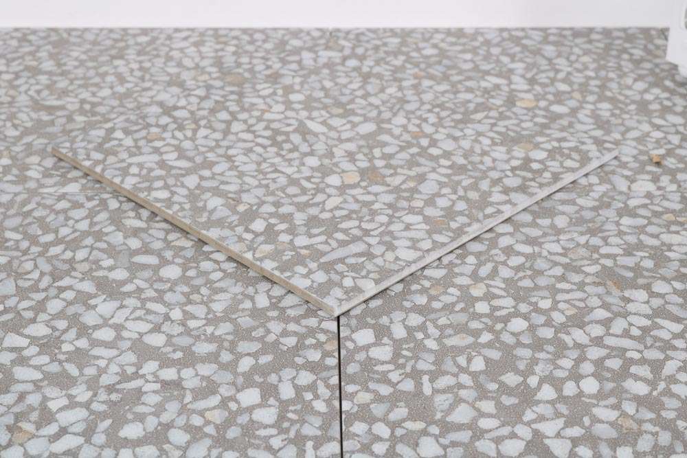 FARNESE AMALFI CEMENTO 30 x 30 cm - Carrelage aspect terrazzo gris ciment