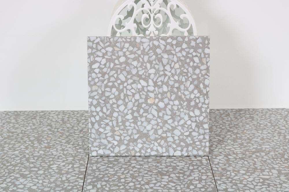 FARNESE AMALFI CEMENTO 30 x 30 cm - Carrelage aspect terrazzo gris ciment