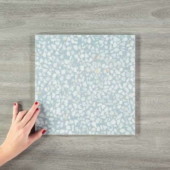 FARNESE AMALFI MAR 30 x 30 cm - Carrelage aspect terrazzo vert