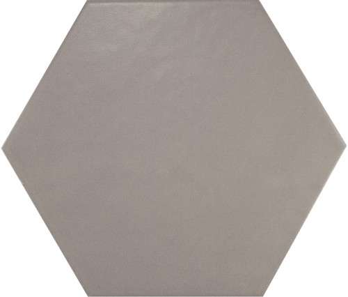 HEXATILE MATE - GRIS - Carrelage 17,5X20 cm hexagonal uni gris