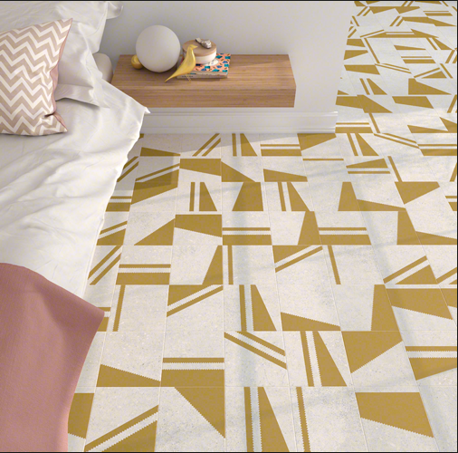 KOKOMO BLANCO ORO NASSAU PATCHWORK Carrelage aspect carreaux de ciment