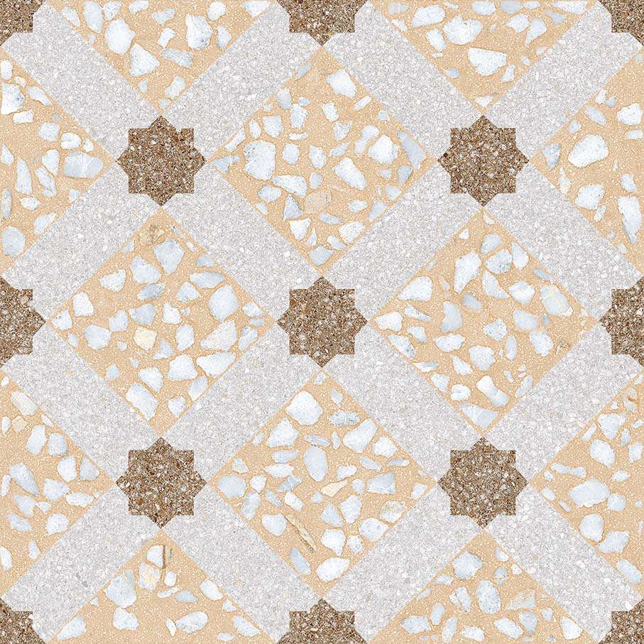 MANCINI BEIGE 30 x 30 cm - Carrelage aspect carreaux de ciment