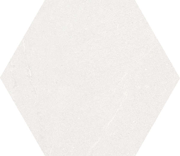 SEINE HEXAGONO BLANCO - Carrelage hexagonal grand format aspect pierre