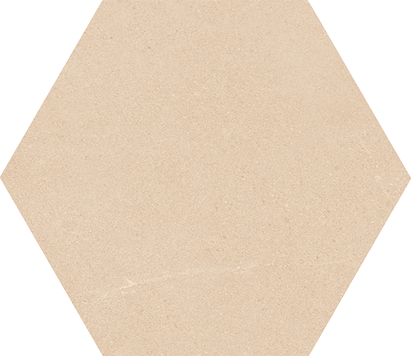 SEINE HEXAGONO CREMA - Carrelage hexagonal grand format aspect pierre