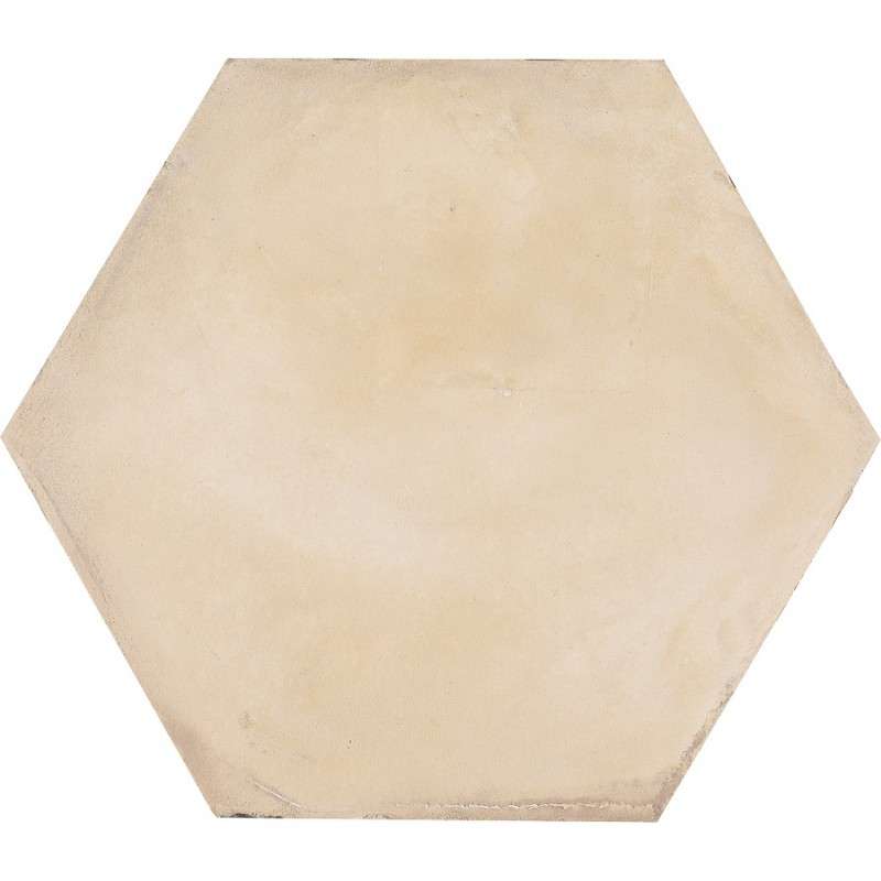 TERRA AVORIO HEXAGONAL - 25x21,6 cm Carrelage aspect ciment vieilli