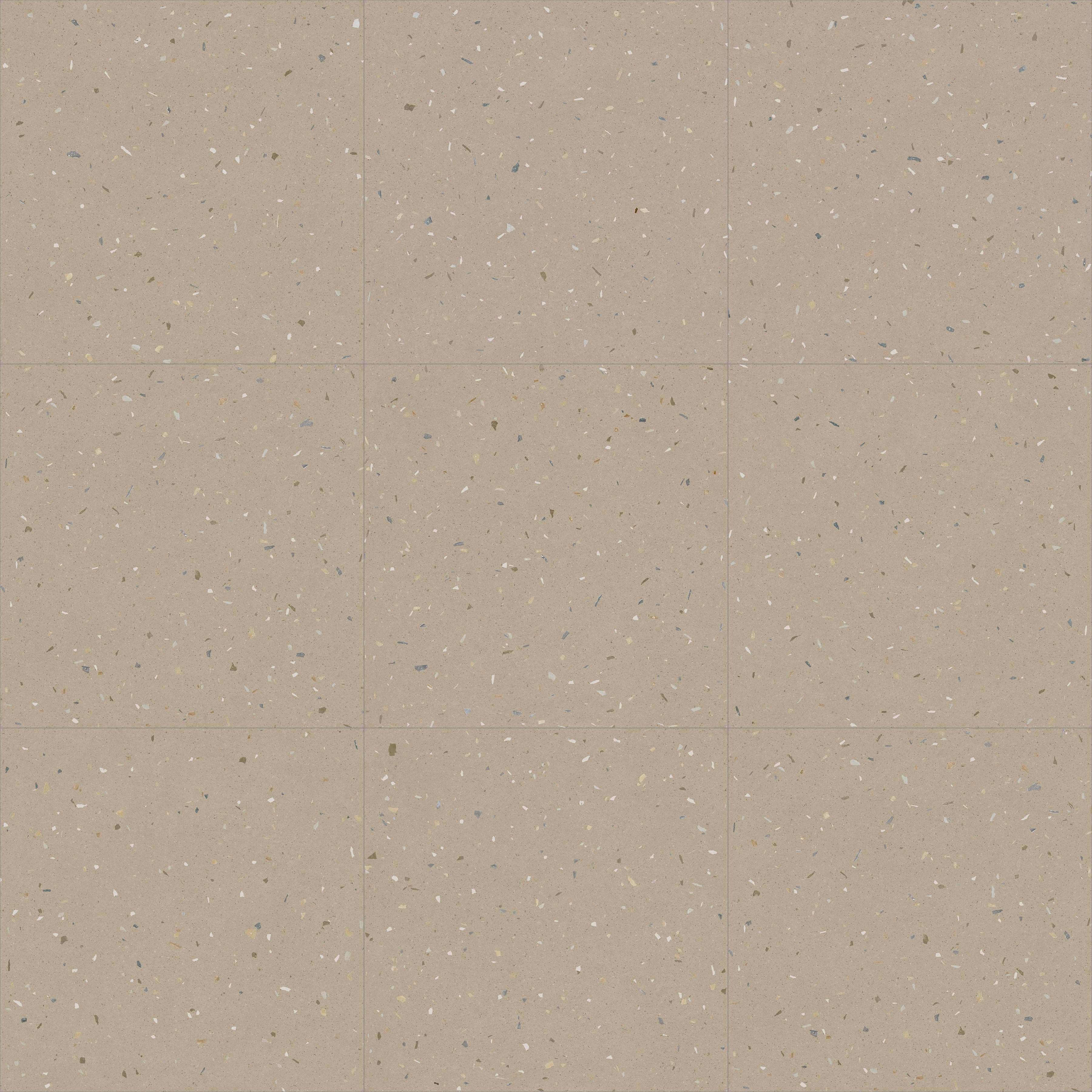 Croccante-R Avellana - Carrelage aspect terrazzo 120x120 cm