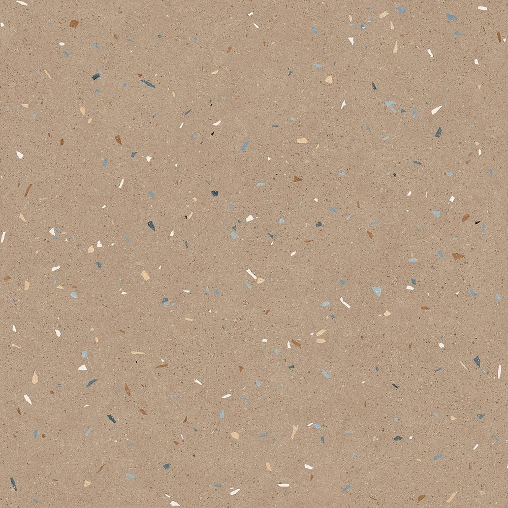 Croccante-R Nuez - Carrelage aspect terrazzo 120x120 cm