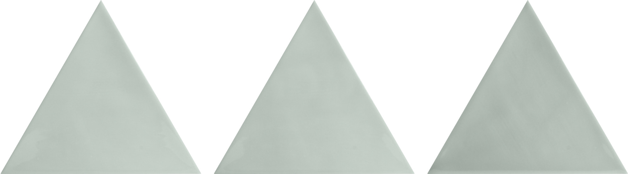 3LATI AQUAMARINA - 13,2x11,4 CM - Faïence triangulaire zellige vert d'eau