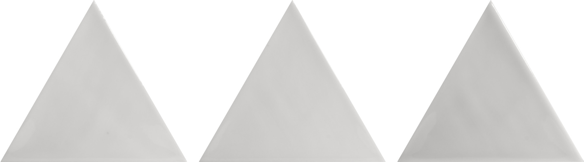 3LATI GRIGIO MEDIO - 13,2x11,4 CM - Faïence triangulaire zellige gris