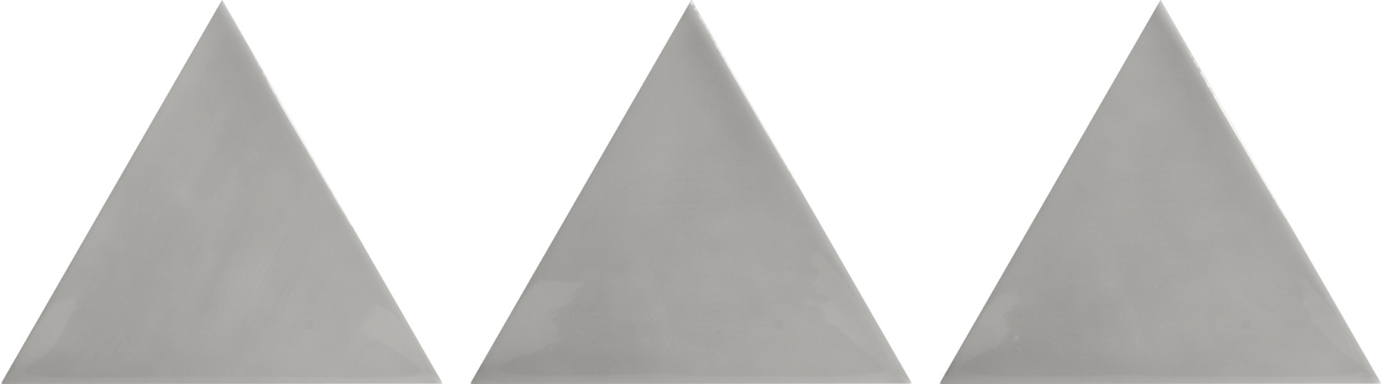 3LATI GRIGIO SCURO - 13,2x11,4 CM - Faïence triangulaire zellige gris