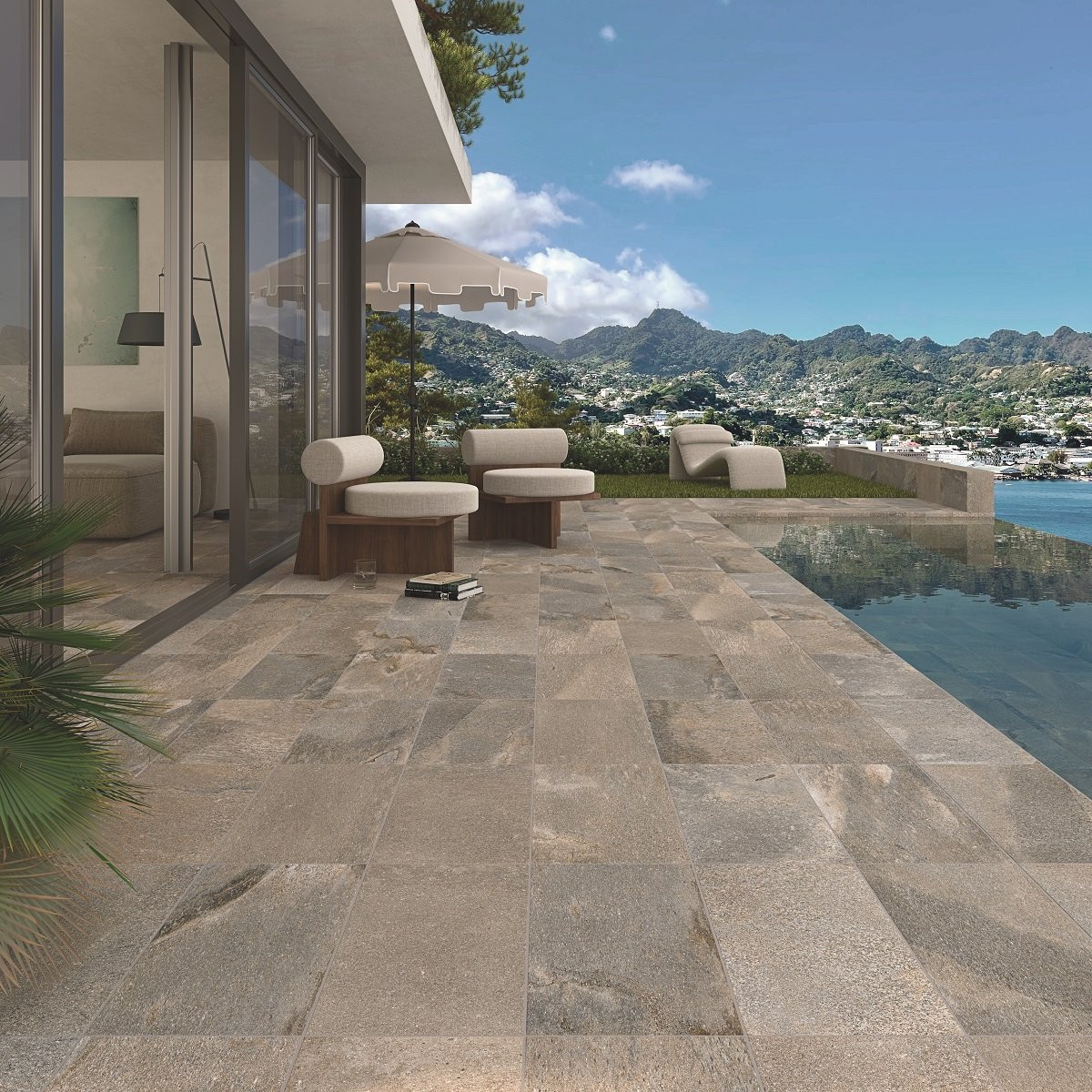 BALI Grafito 30 x 60 cm - Carrelage effet pierre naturelle