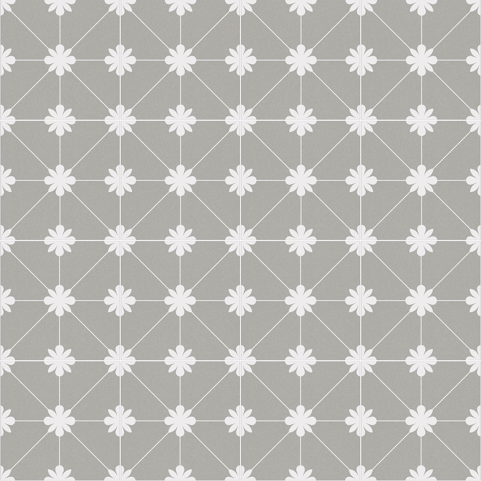 BALI Tuban gris 20 x 20 cm - Carrelage effet carreaux de ciment