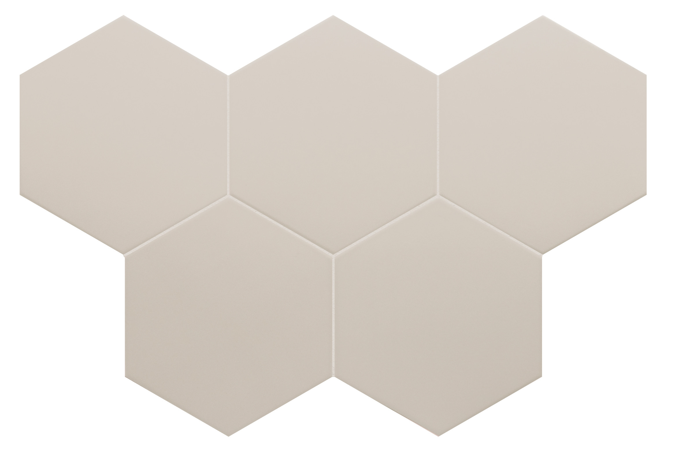 COIMBRA TAUPE 30634 - Carrelage 17,5x20 cm hexagonal uni aspect carreaux de ciment taupe