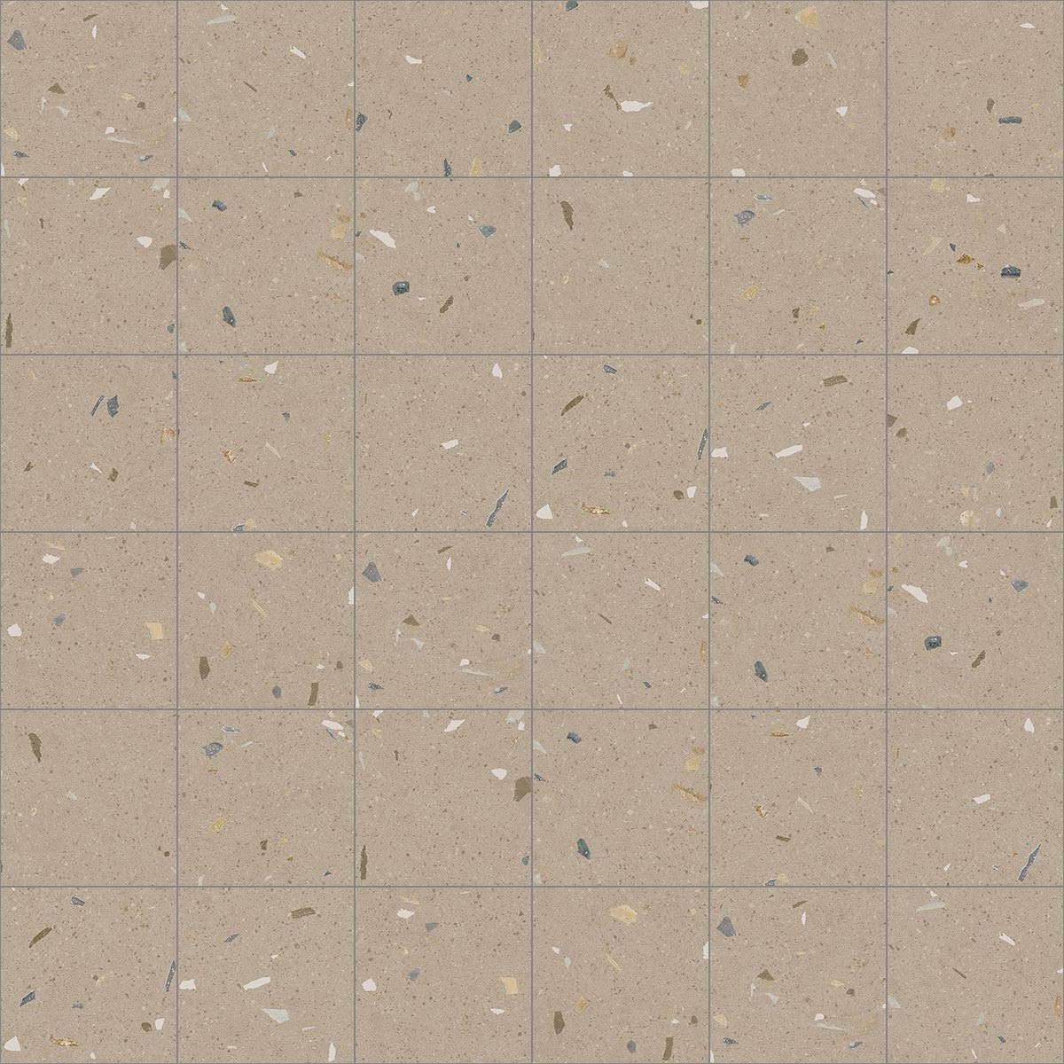 Croccante Avellana - Carrelage aspect terrazzo 20x20 cm