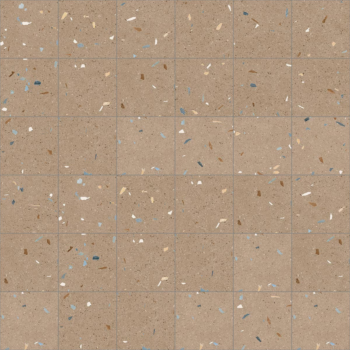 Croccante Nuez - Carrelage aspect terrazzo 20x20 cm