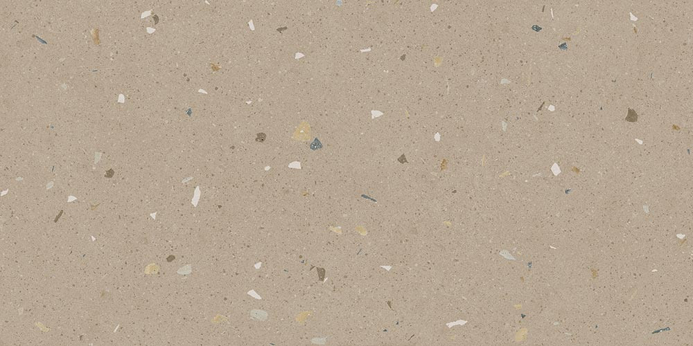 Croccante-R Avellana - Carrelage aspect terrazzo 60x120 cm