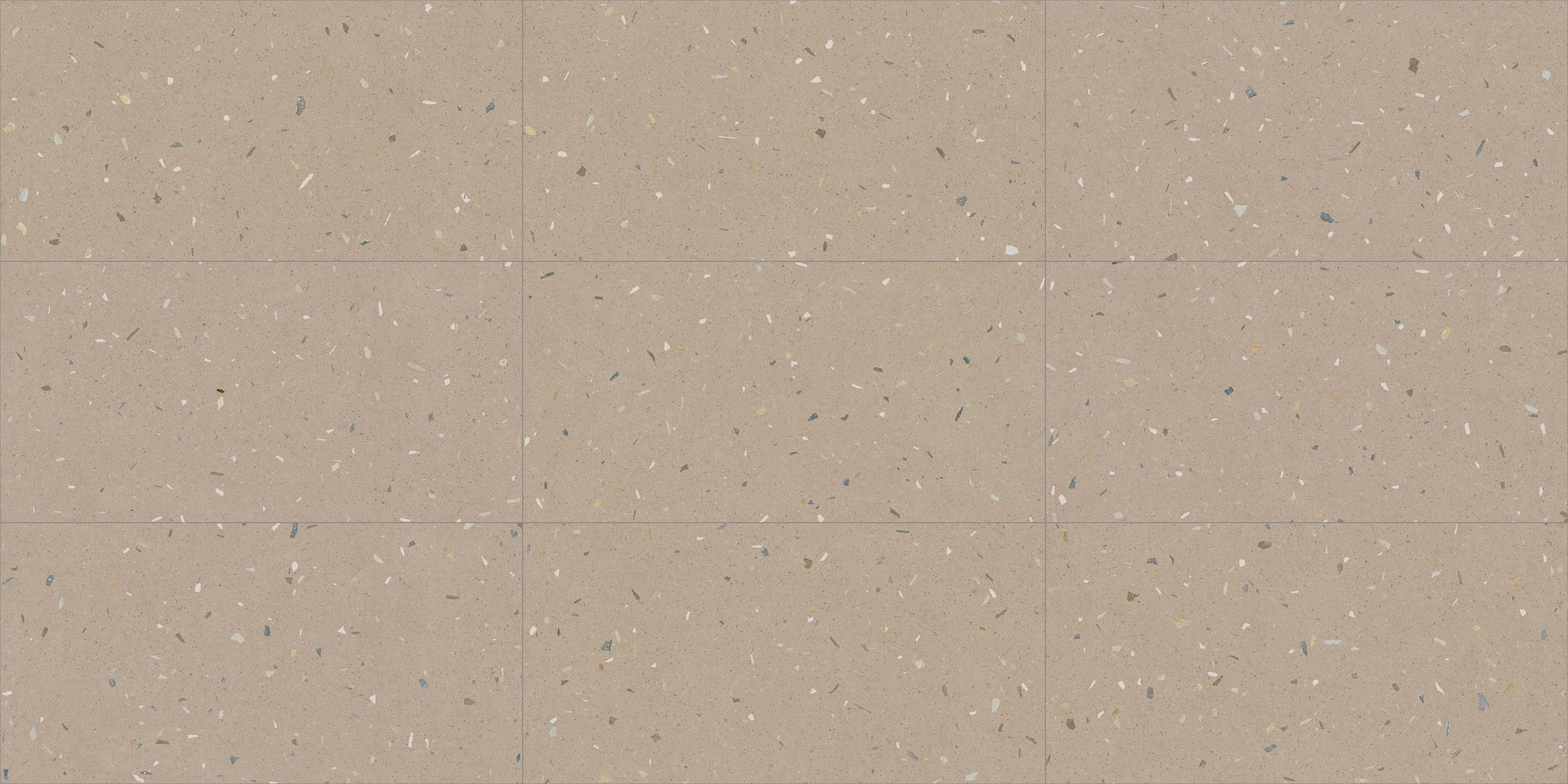 Croccante-R Avellana - Carrelage aspect terrazzo 60x120 cm