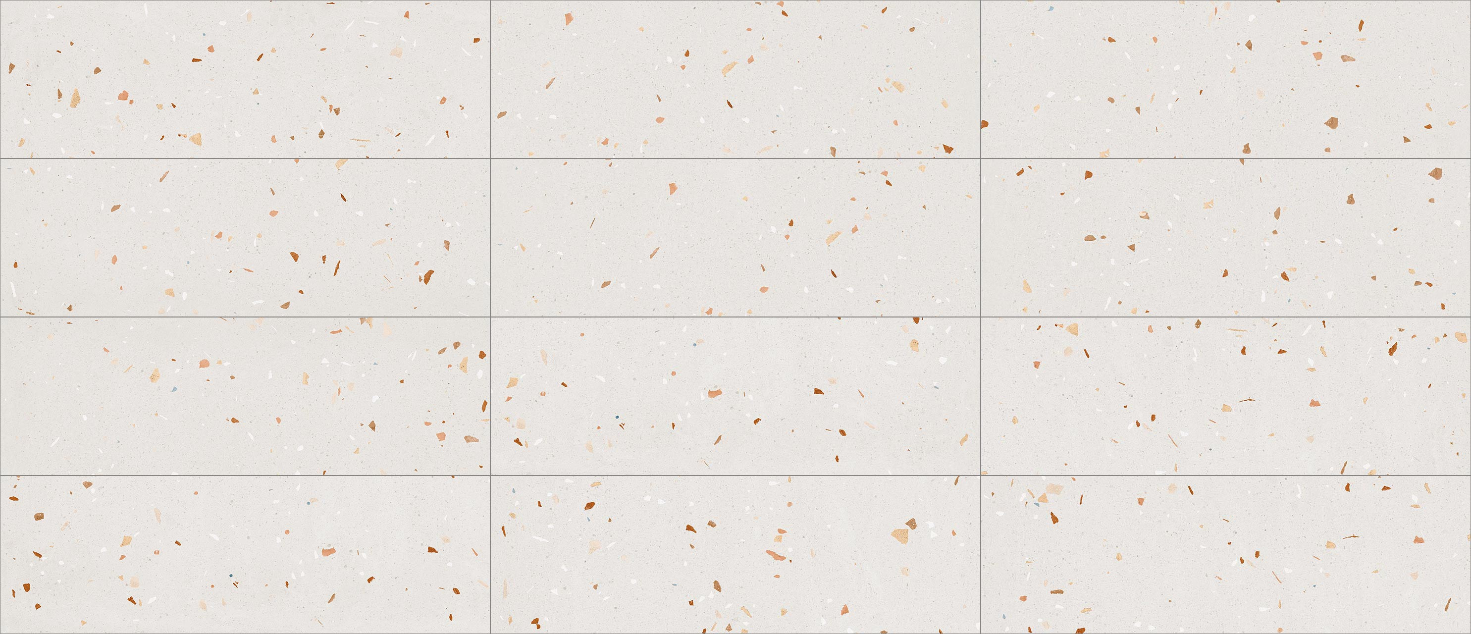 Croccante Topping-R Nuez - Faience aspect terrazzo 32x99 cm