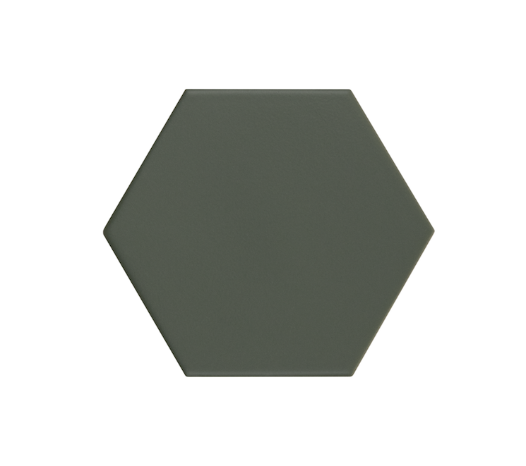 KROMATIKA - GREEN - Carrelage hexagonal 11,6x10,1 cm Vert