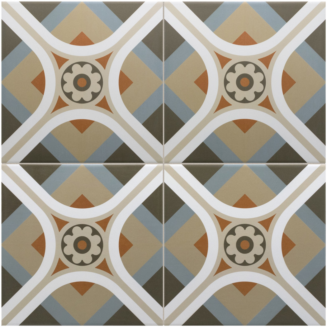 RIVOLI - CINQUE - Carrelage 20x20 cm aspect carreaux de ciment 30727