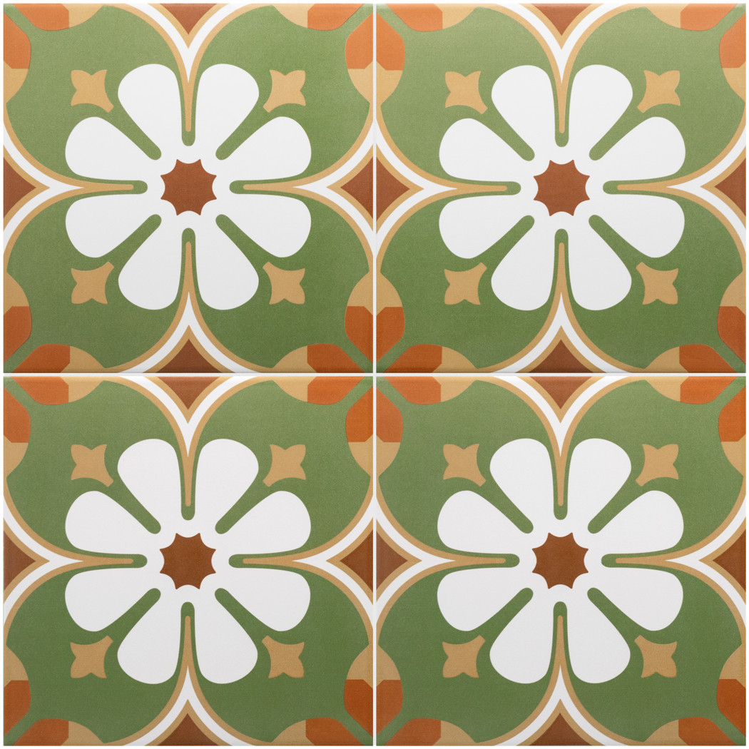 RIVOLI - PARIS - Carrelage 20x20 cm aspect carreaux de ciment 30714