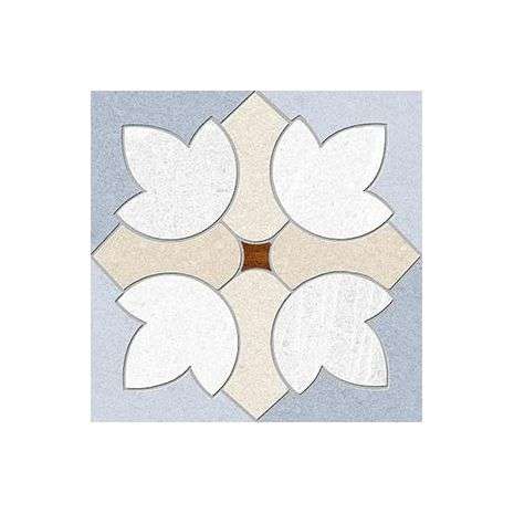 SEINE GARIGLIANO R CIELO - Carrelage aspect ciment  à motif fleur