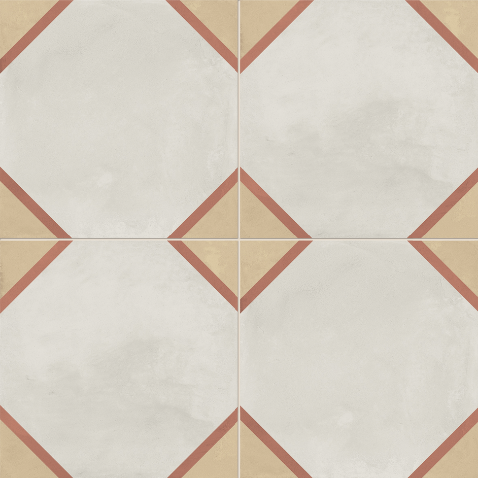 TERRA ART OTAGONO T.C - 20x20 cm - Carrelage aspect ciment vieilli