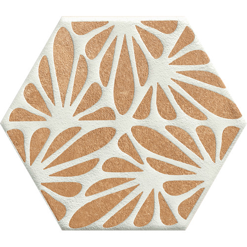 TERRACRETA Cesello Chamotte - carrelage hexagonal 25x21,6 cm aspect carreaux de ciment