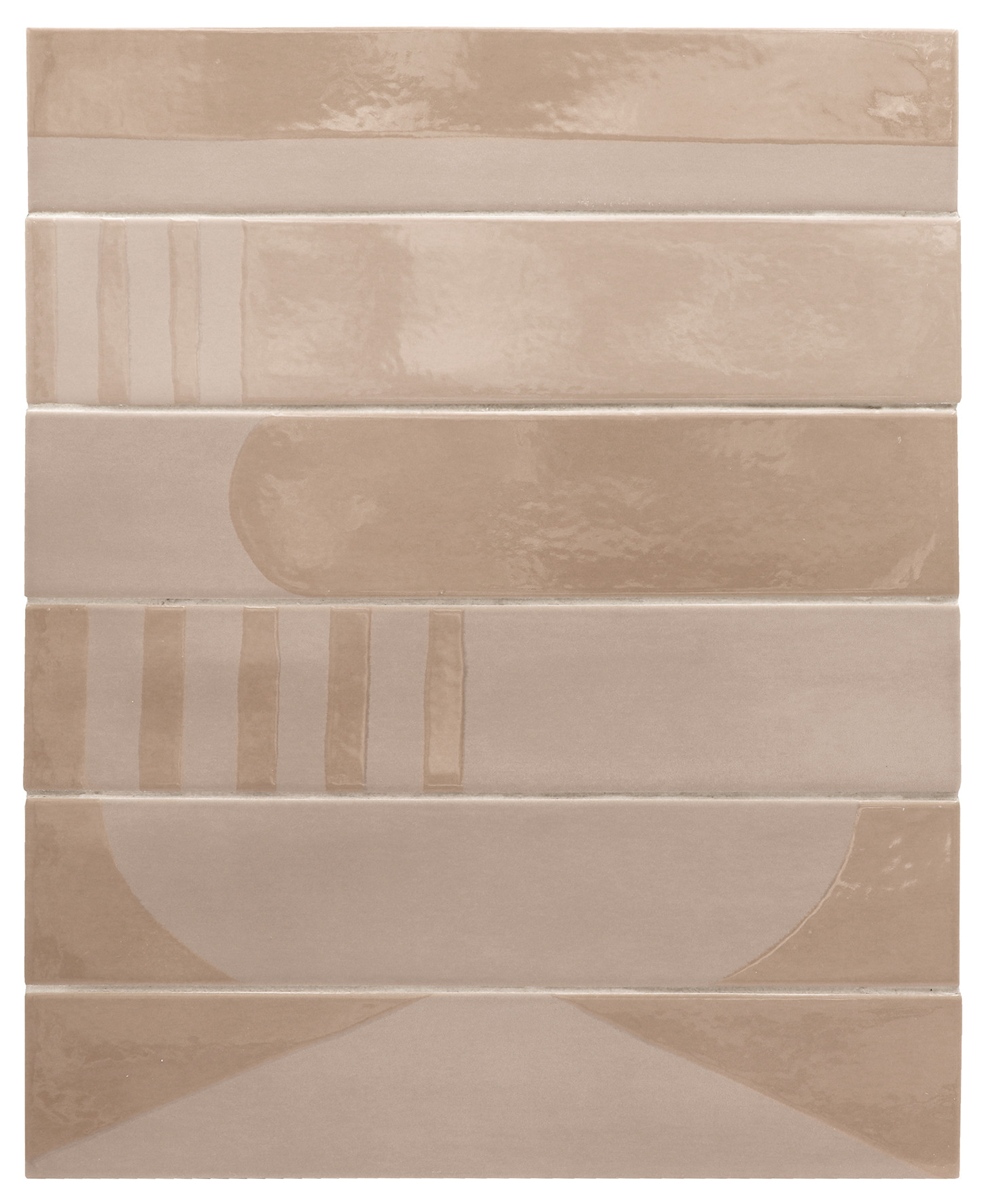 WADI DECOR TAUPE - Carrelage 6x30 cm rectangulaire brillant taupe 30172