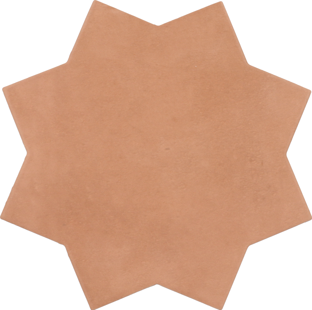 KASBAH STAR TERRACOTTA - Carrelage étoile à tacos 16,8x16,8 cm