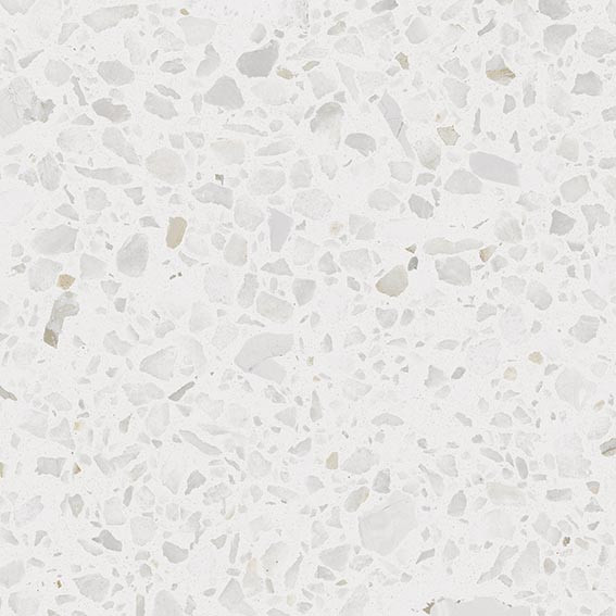 STRACCIATELLA BATTUTO NACAR - Carrelage aspect terrazzo blanc  20x20 cm