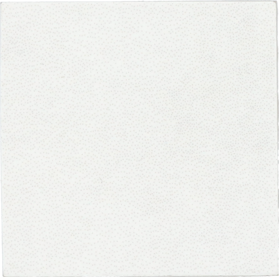 Taco KASBAH WHITE MATT - Cabochon WHITE MATT 3,4x3,4 cm