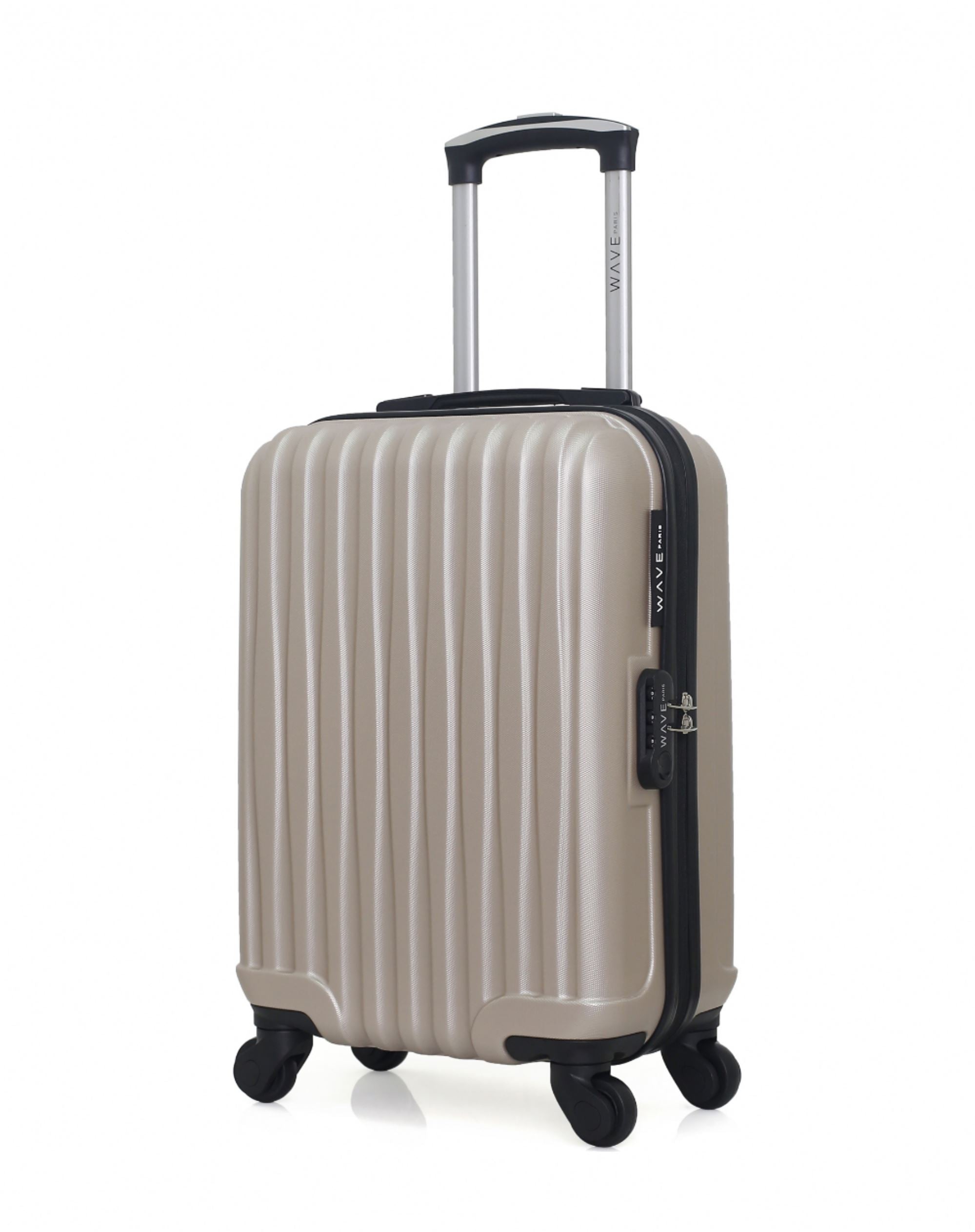 WAVE PARIS - Valise Cabine ABS VOLGA-E 4 Roues 50 cm