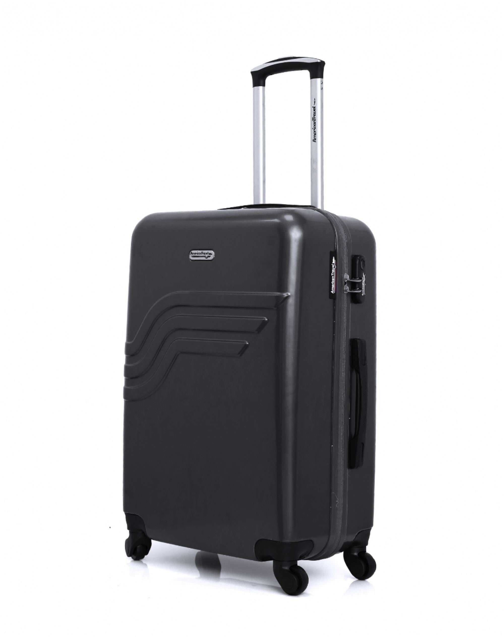 AMERICAN TRAVEL - Valise Weekend ABS/PC DETROIT 4 Roues 65 cm