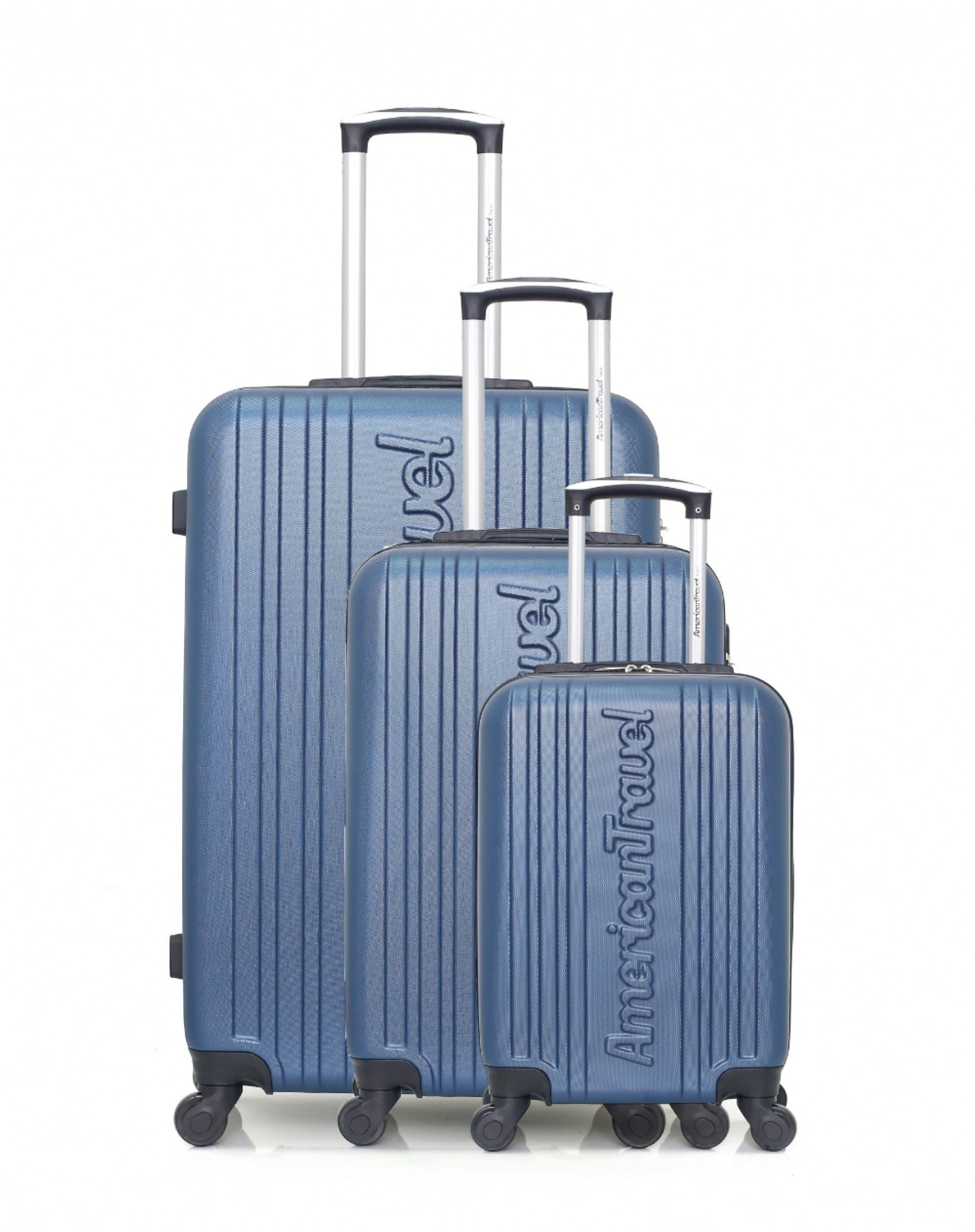 AMERICAN TRAVEL - SET DE 3 ABS SPRINGFIELD-A 4 Roues