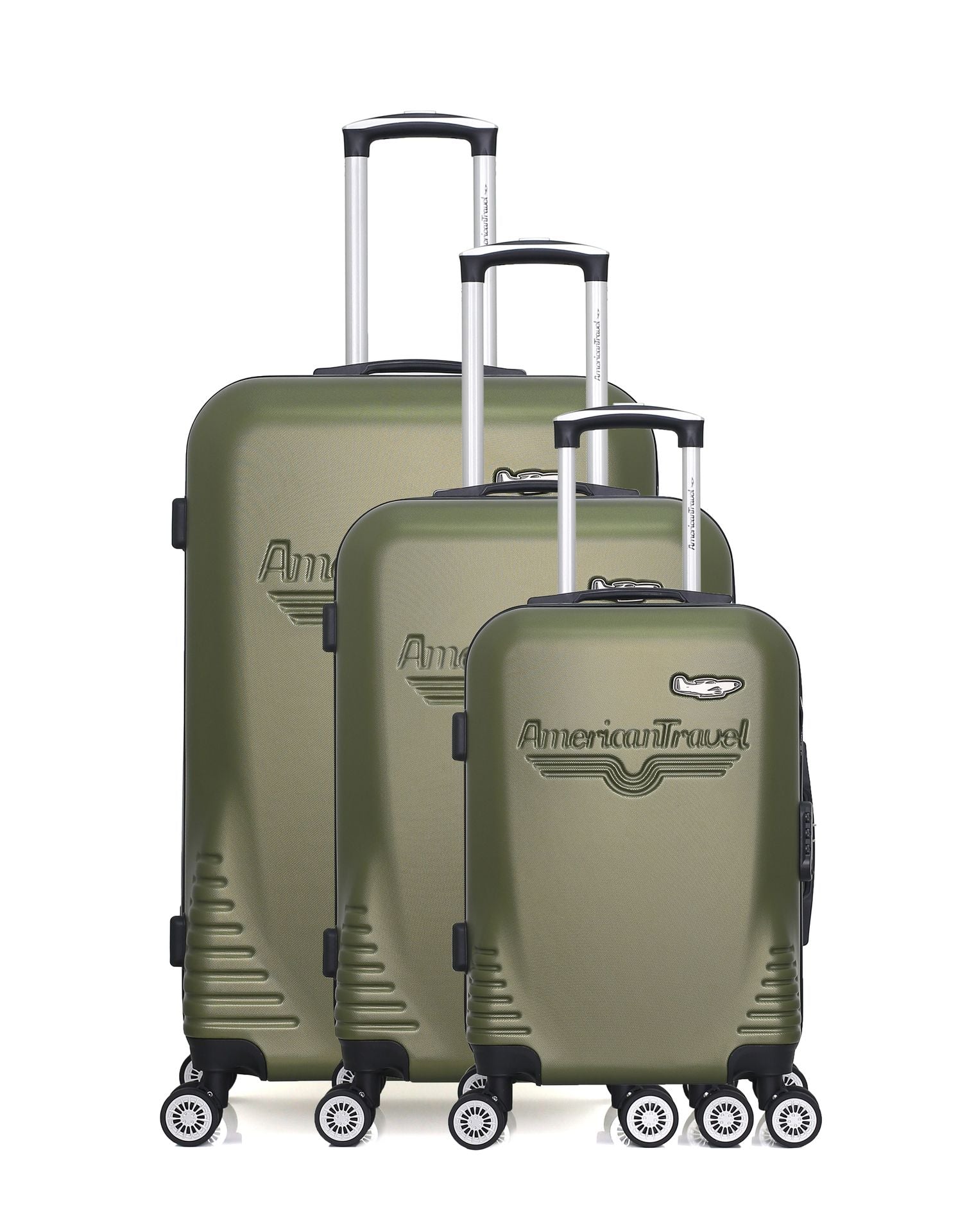 AMERICAN TRAVEL - SET DE 3 ABS DC 4 ROUES