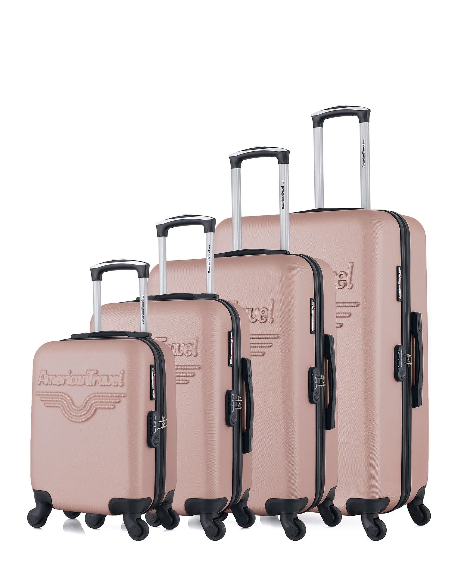 AMERICAN TRAVEL - Set de 4 Valises ABS CHELSEA-M