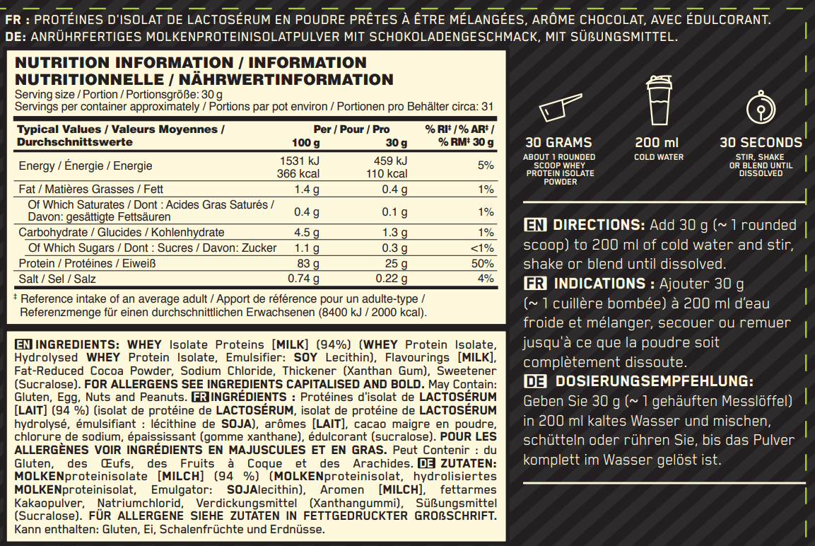 100% Isolate Gold Standard (930g)