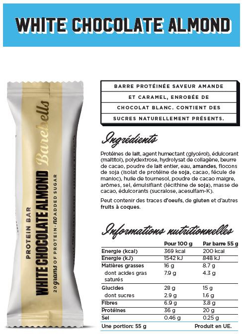 Barebells barre protéinée (55g)