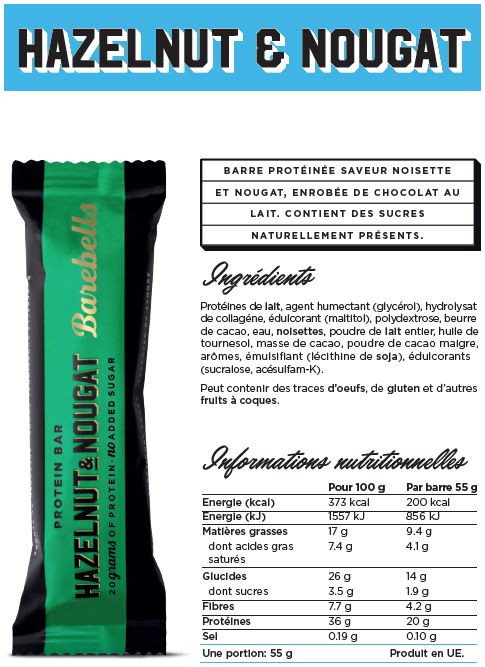 Barebells barre protéinée (55g)