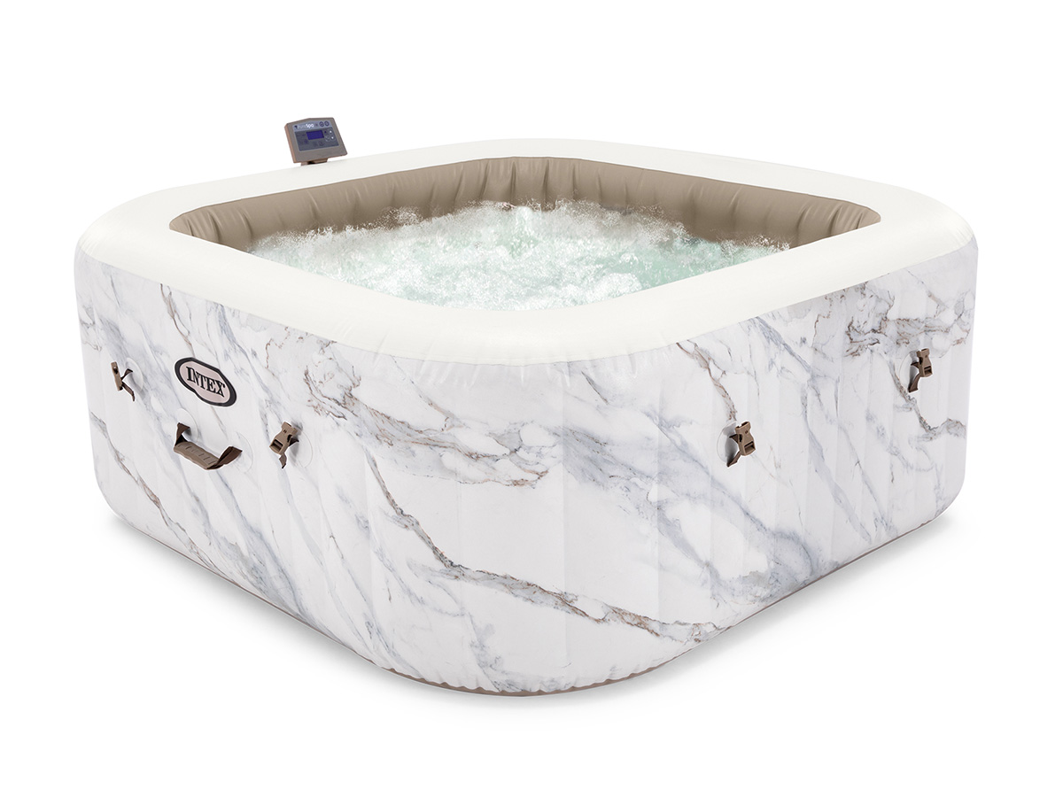 Spa gonflable PureSpa Calacatta carré Bulles 4 places - Intex
