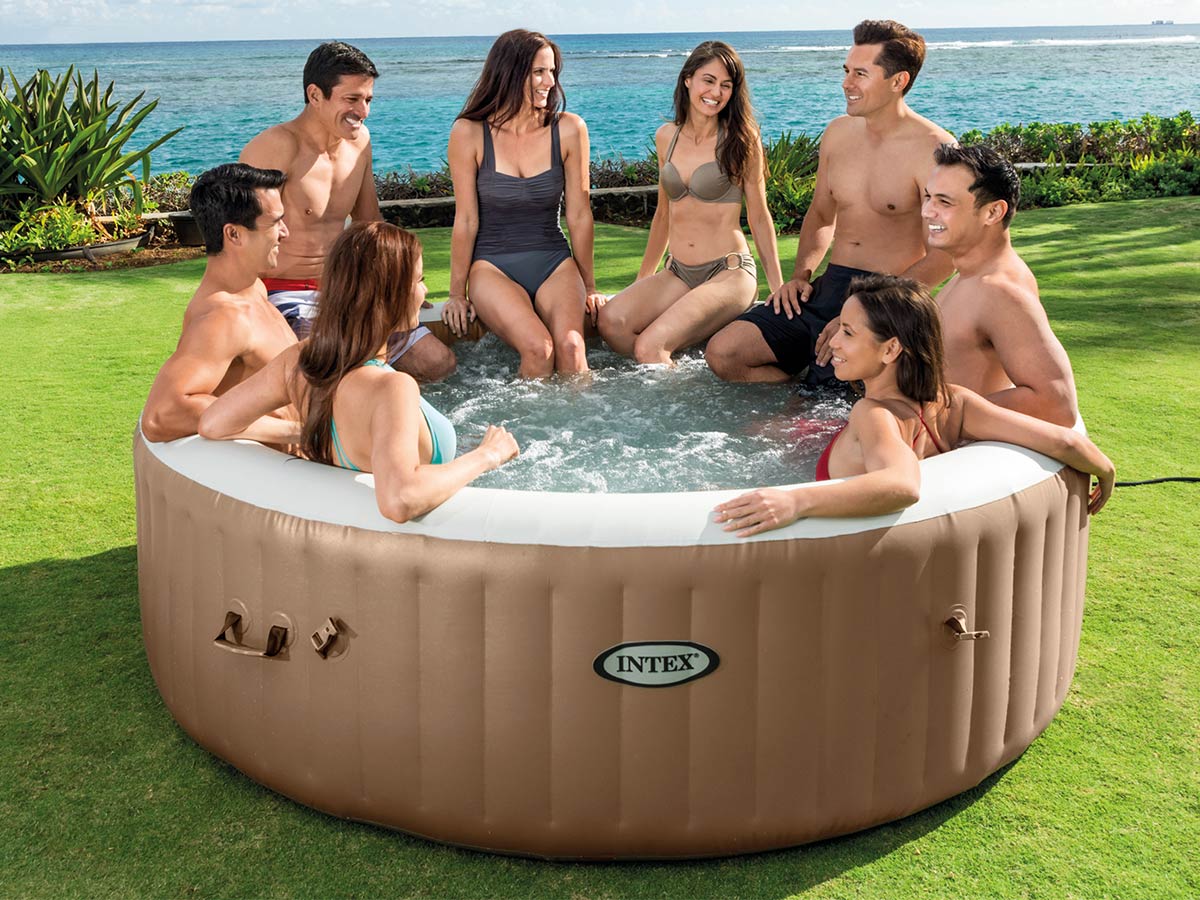 Spa gonflable PureSpa Sahara rond Bulles 8 places - Intex