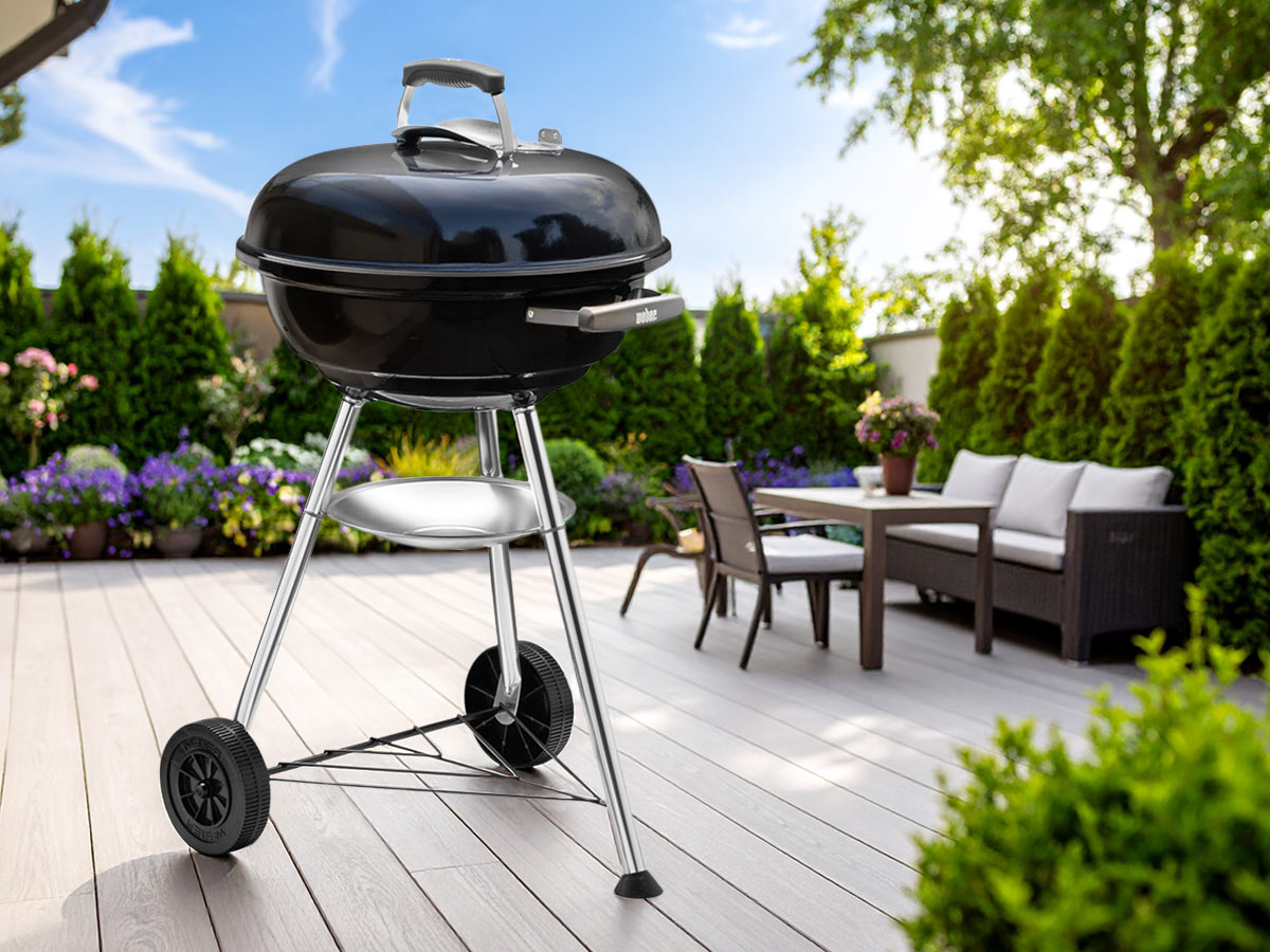 Barbecue à charbon Compact Kettle 47 cm Noir - Weber