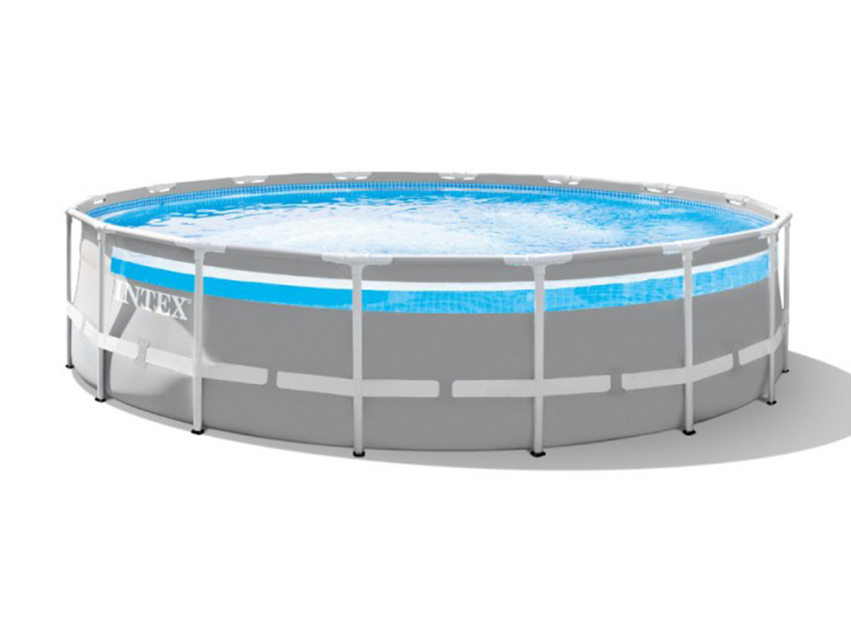 Piscine tubulaire Prism Frame Clear Window ronde 4,88 x 1,22 m - Intex