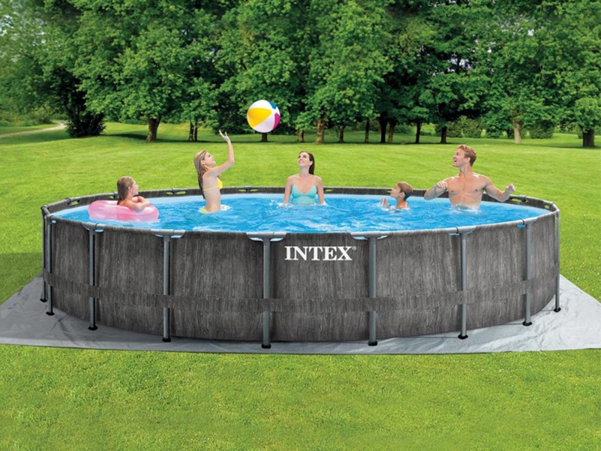 Piscine tubulaire Baltik ronde 5,49 x 1,22 m - Intex