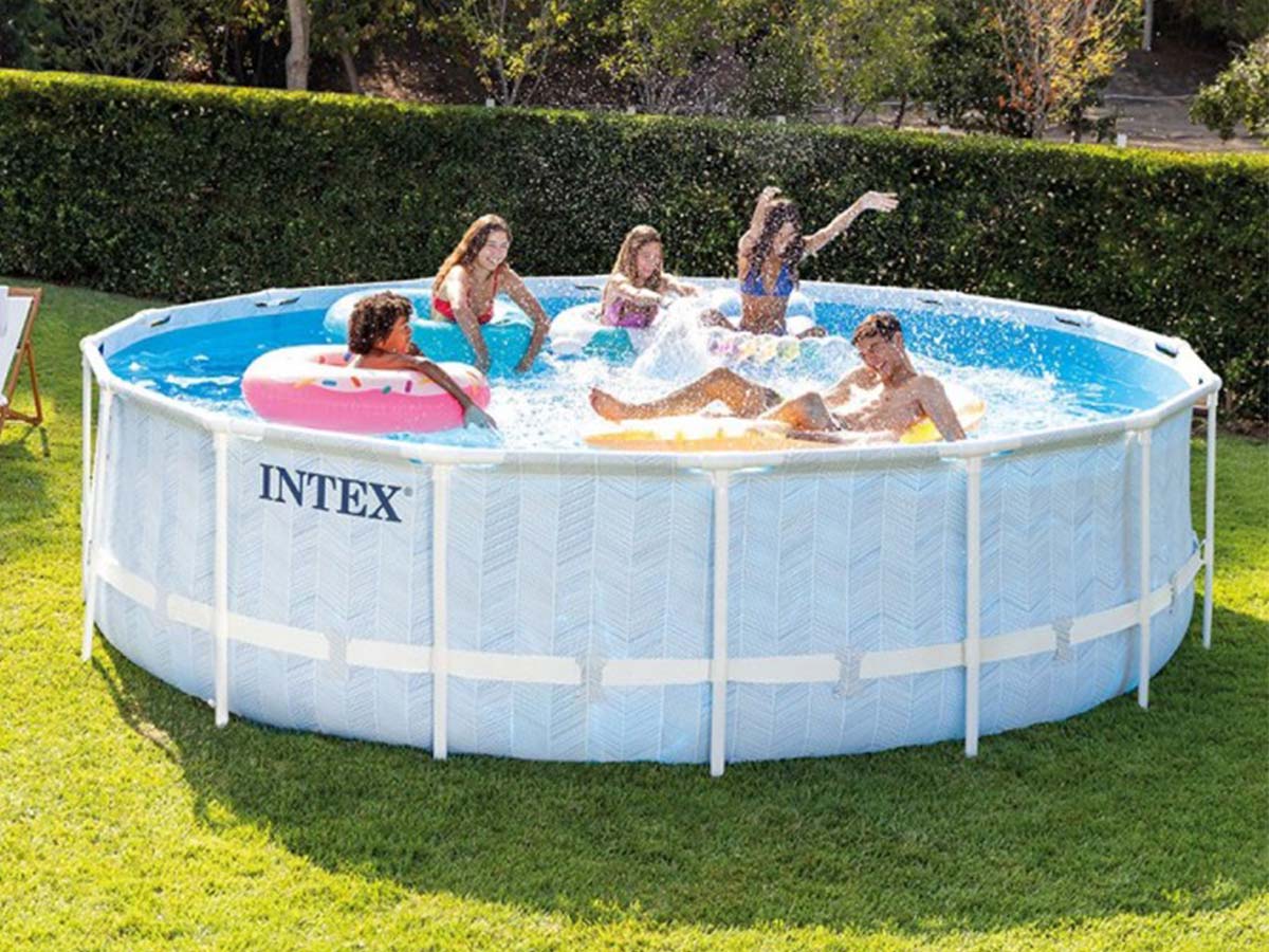 Piscine tubulaire Chevron ronde 4,88 x 1,22 m - Intex