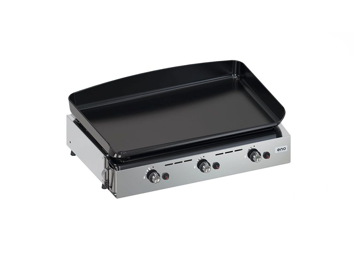 Plancha à gaz Initial 65 en inox 3 brûleurs - 6,3 kW - ENO