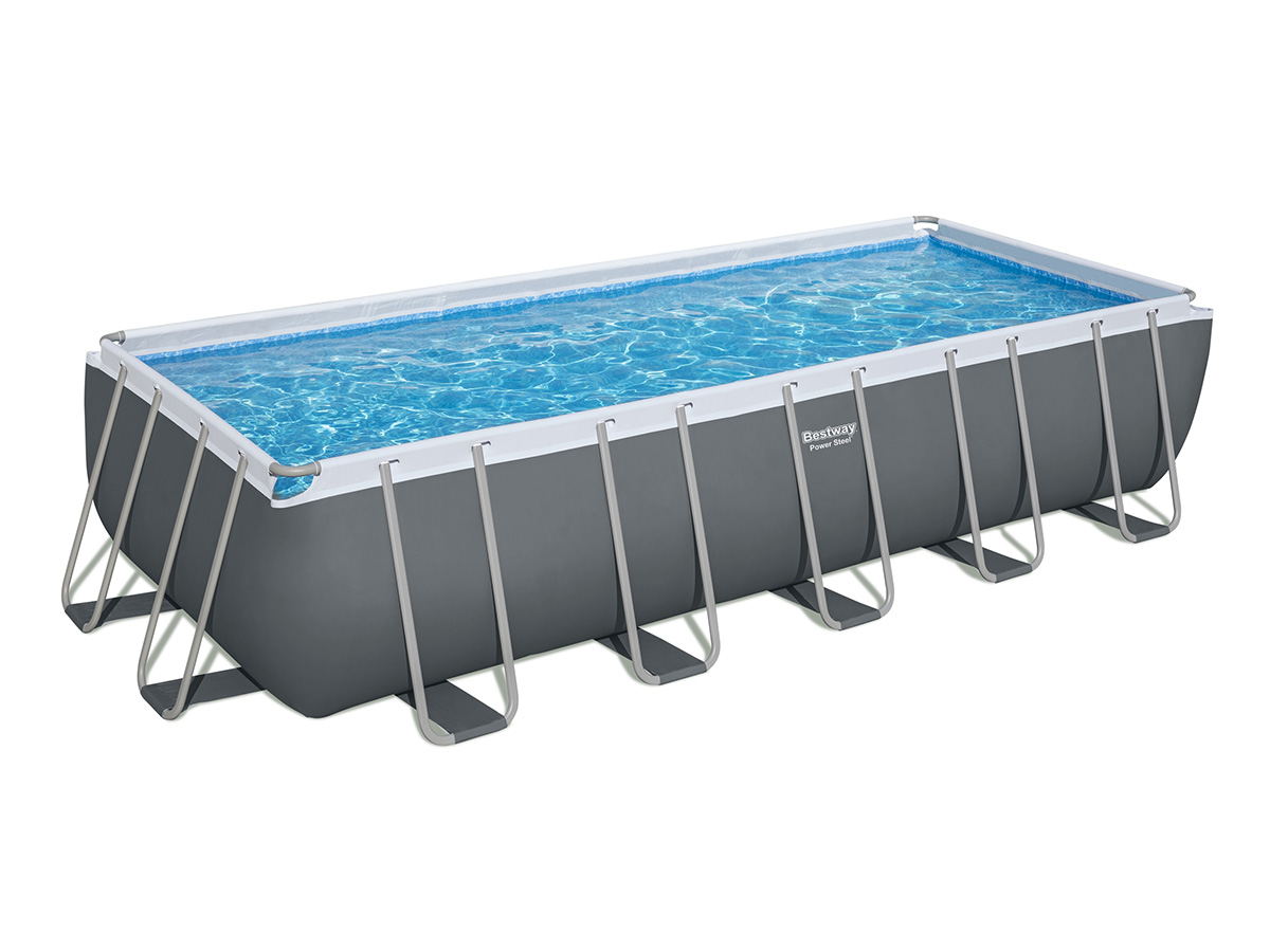 Piscine tubulaire Power Steel rectangulaire 6,40 x 2,74 x 1,32 m - Bestway