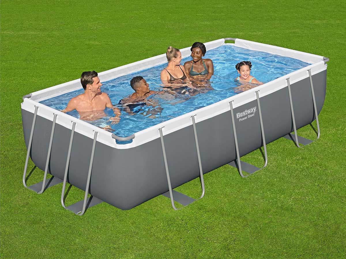 Piscine tubulaire Power Steel rectangulaire 4,04 x 2,01 x 1,00 m - Bestway